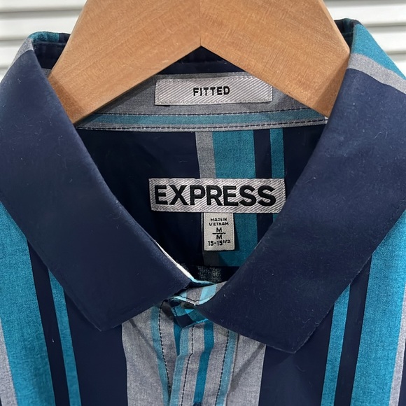 Great Shape Men’s Express Fitted Shirt Sz M - Picture 2 of 4